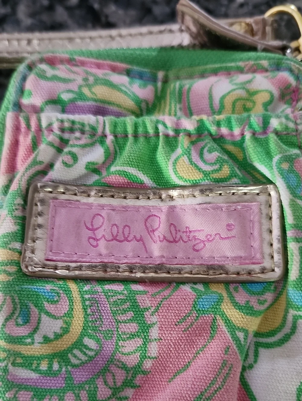 Lilly Pulitzer compact wristlet